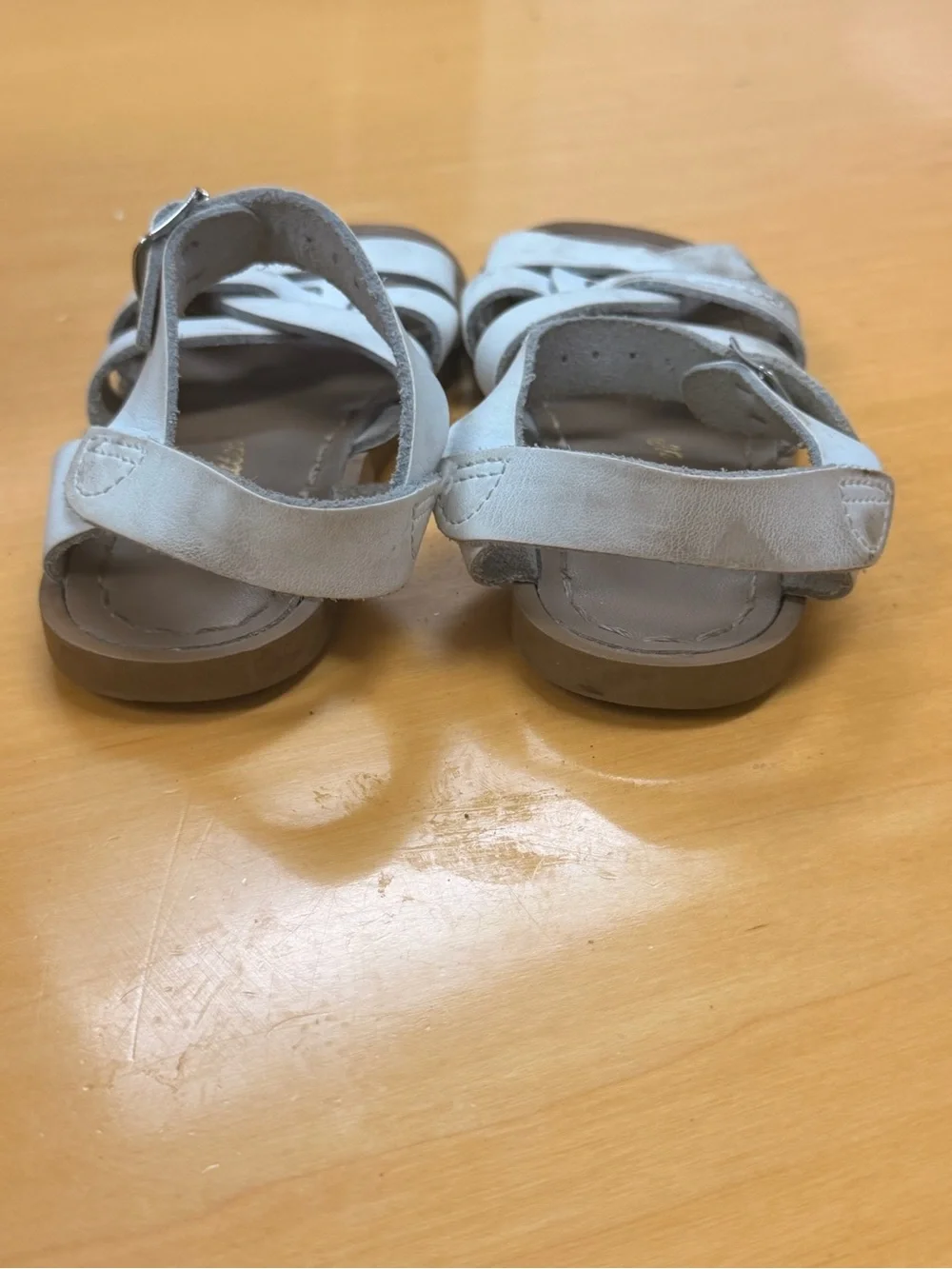 Saltwater Kids White Strappy Buckle Sandals